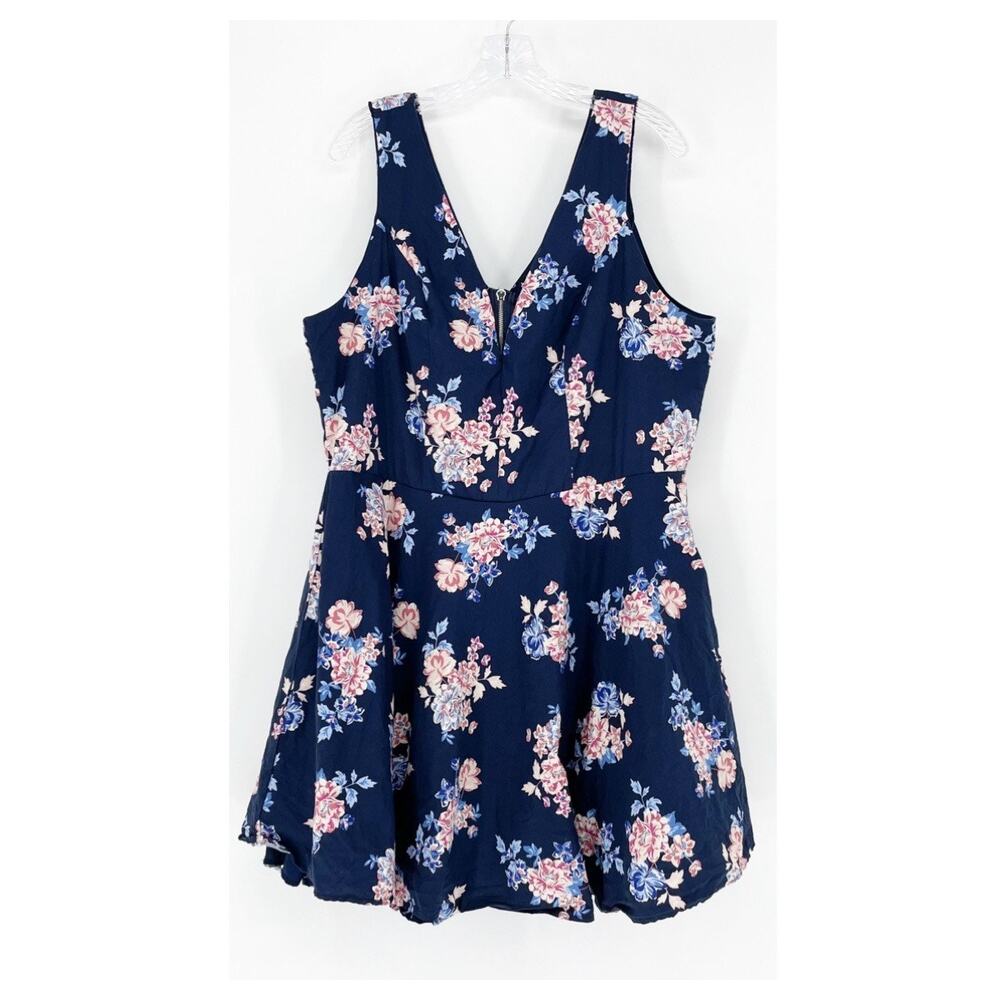 Charlotte Russe Fit & Flare Sleeveless Floral Dress Size 2X